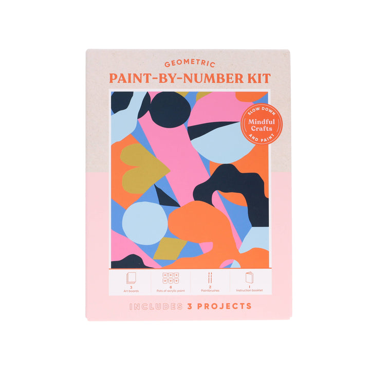 Mindful Crafts: Geometric Paint-by-Number Kit