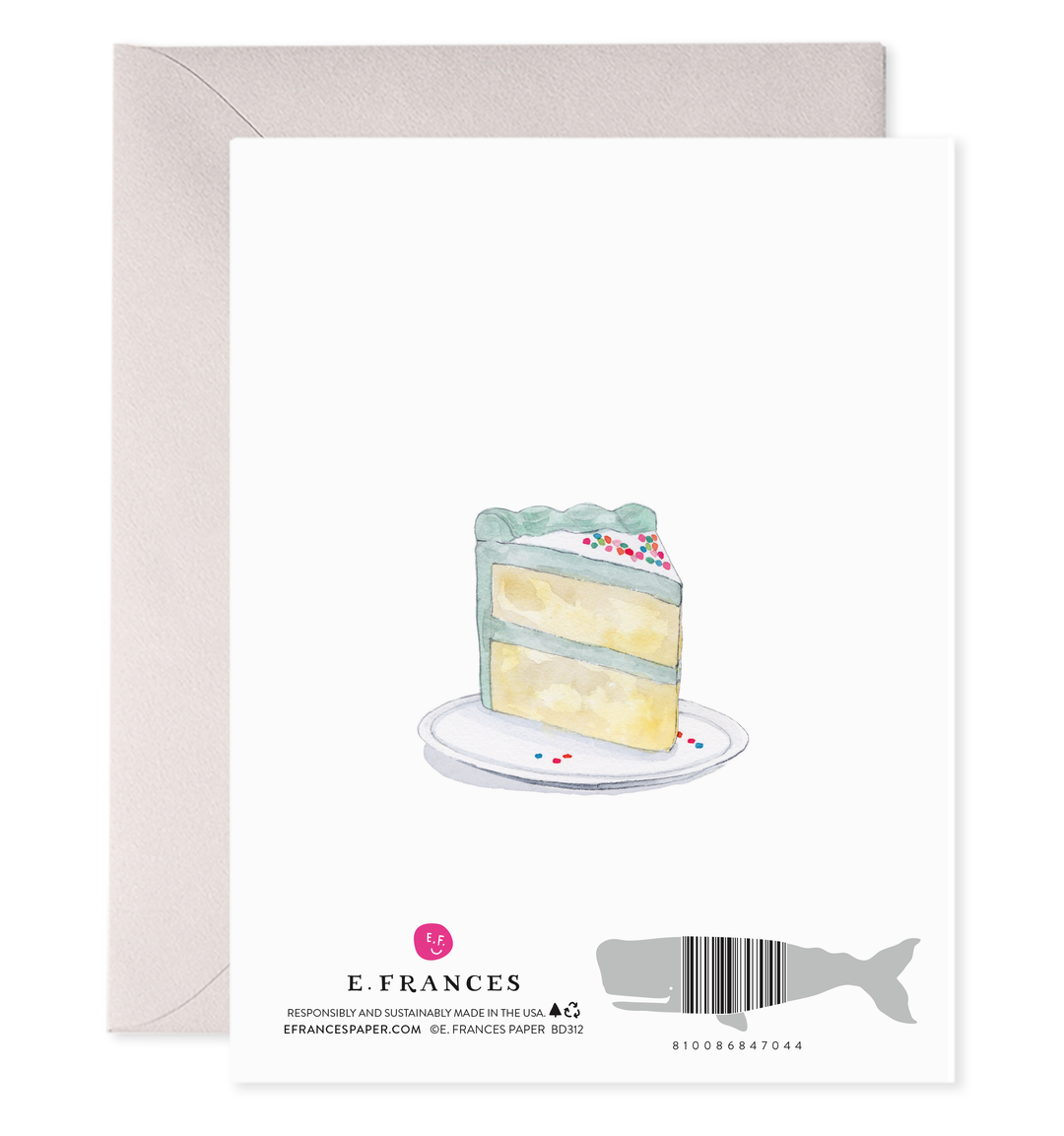 Cake Slice Birthday Greeting Card