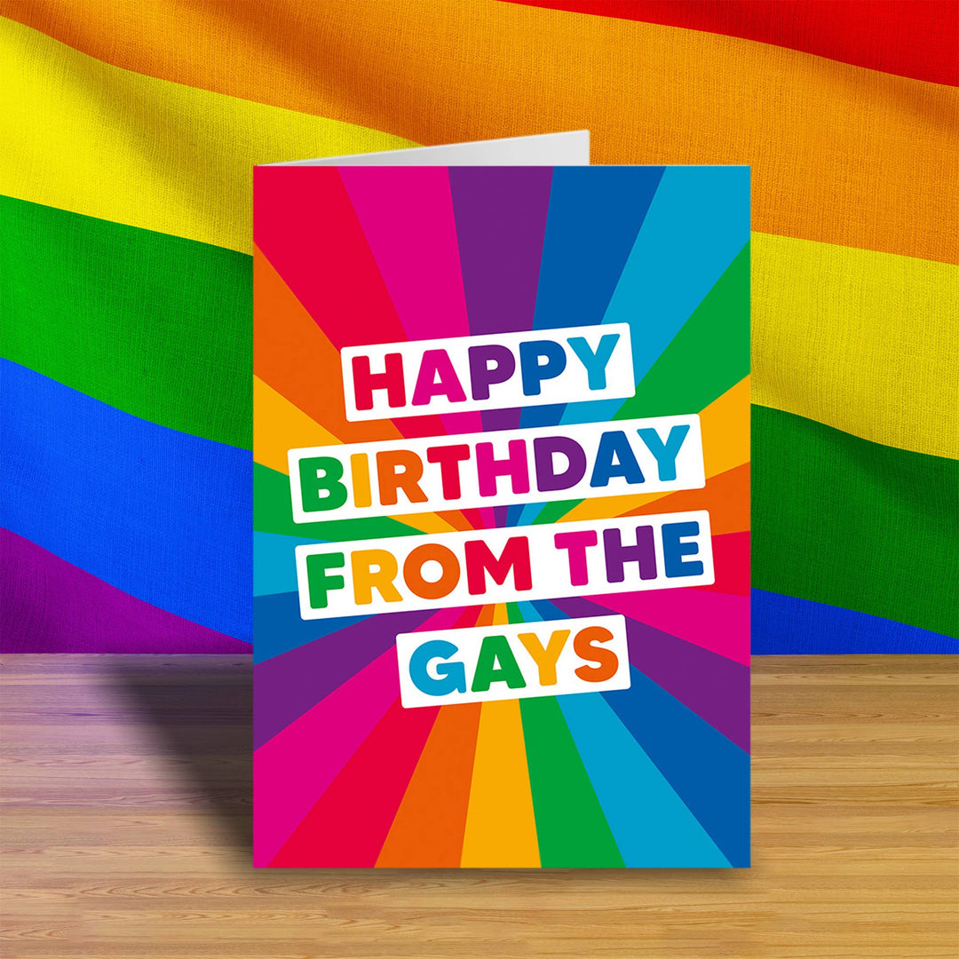 Happy Birthday from the gays Greeting Card