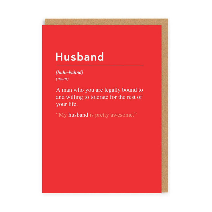 Husband, Willing To Tolerate Greeting Card