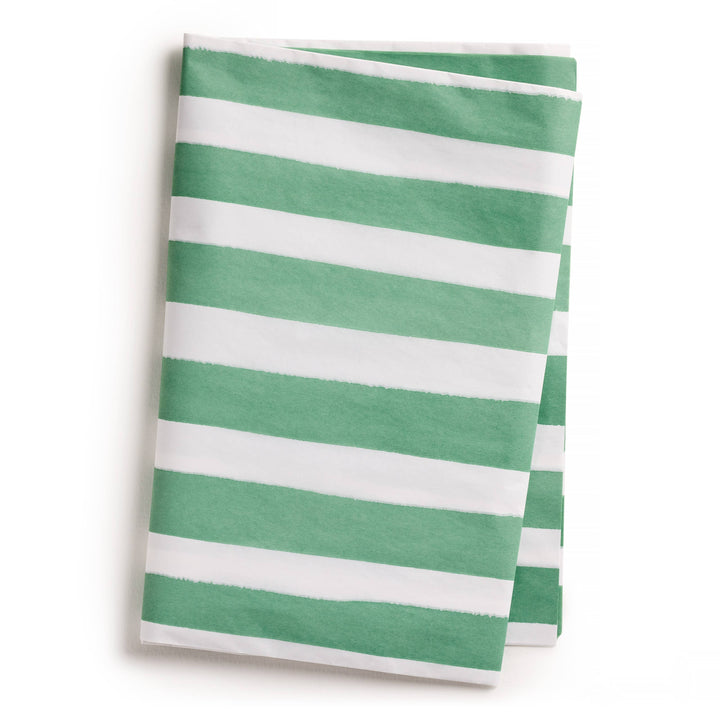 Green and White Stripe Tissue Paper