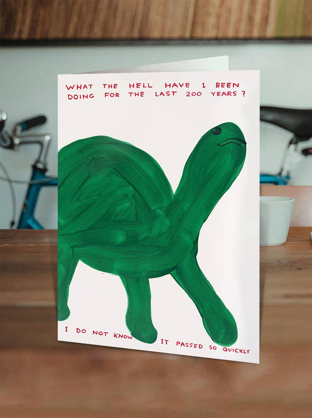 Funny David Shrigley - What Have I Been Doing Greetings Card