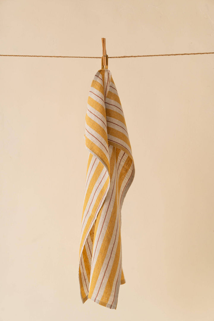Striped Segue Linen Kitchen Towel