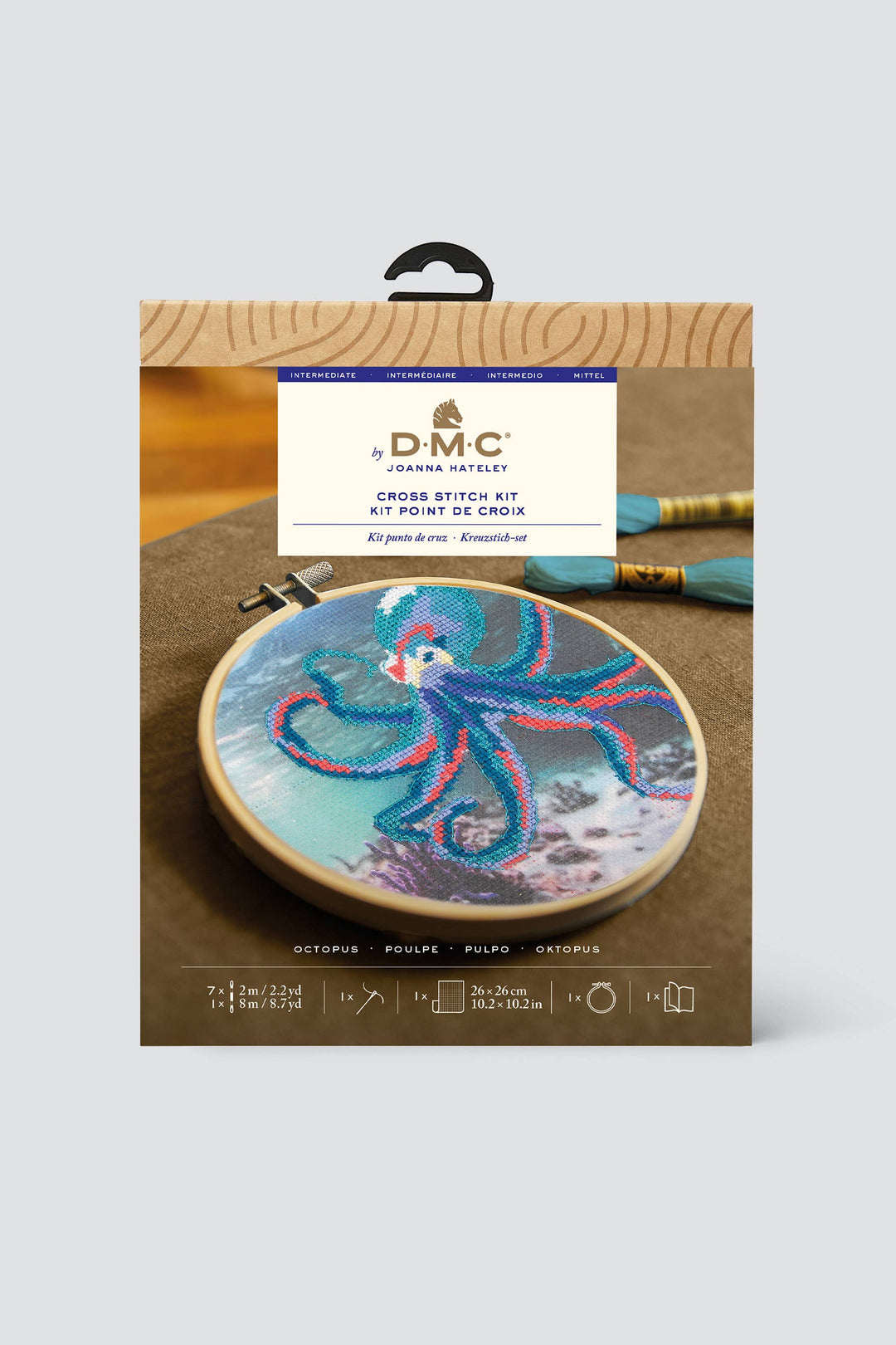 Octopus Cross Stitch Kit - DMC