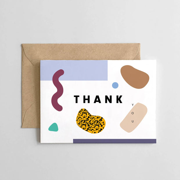 Thank You Abstract Set of 6 Cards