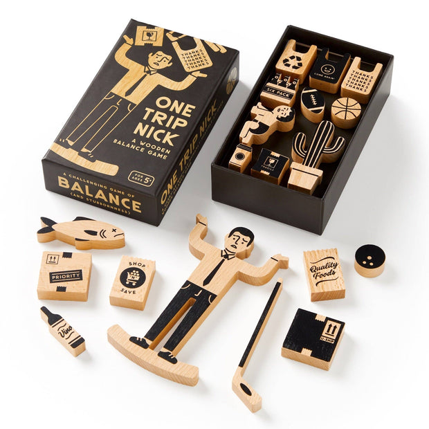 Brass Monkey One Trip Nick Wooden Balance Game