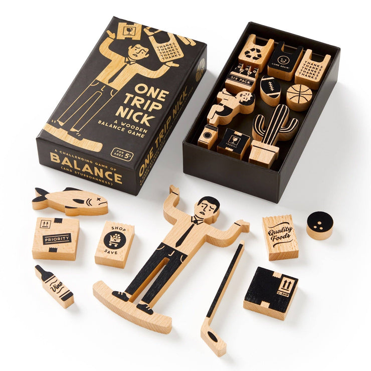 Brass Monkey One Trip Nick Wooden Balance Game