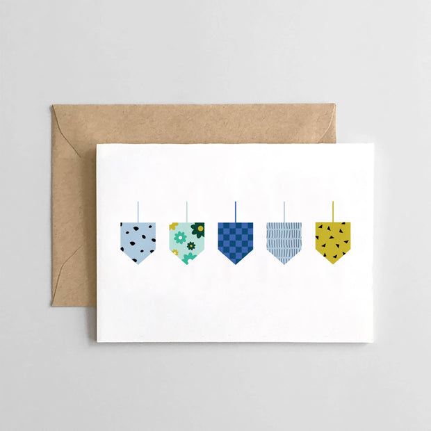 Dreidel Design - Hanukkah Card