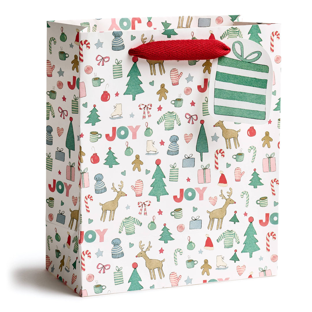 Merry Motif Gift Bag, Medium