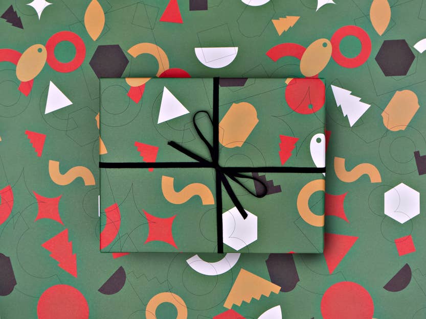 London Christmas Flat Flat Gift Wrap