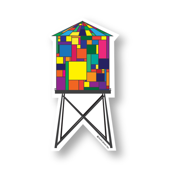 Water Tower Sticker - Vinyl Sticker