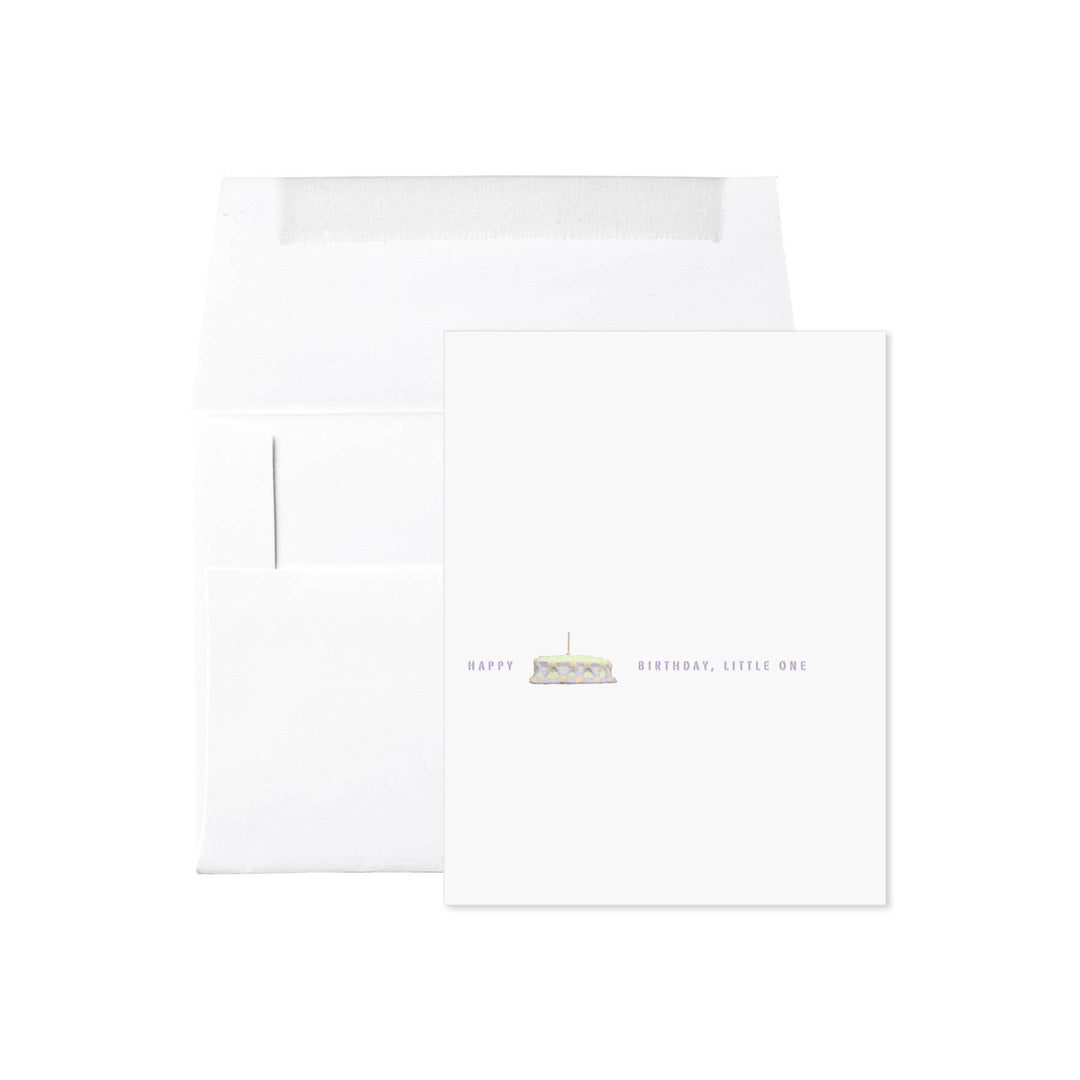 One Candle Happy Birthday Little One Card