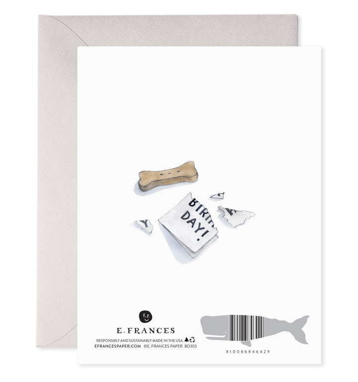 Sheepdog Belated Birthday Greeting Card