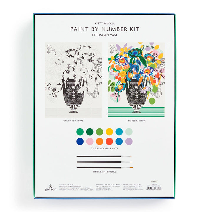 Kitty McCall Etruscan Vase 9 x 12" Paint by Number Kit