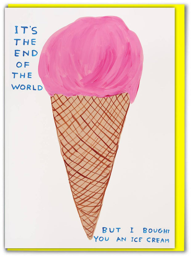 Funny David Shrigley - End Of The World Greetings Card