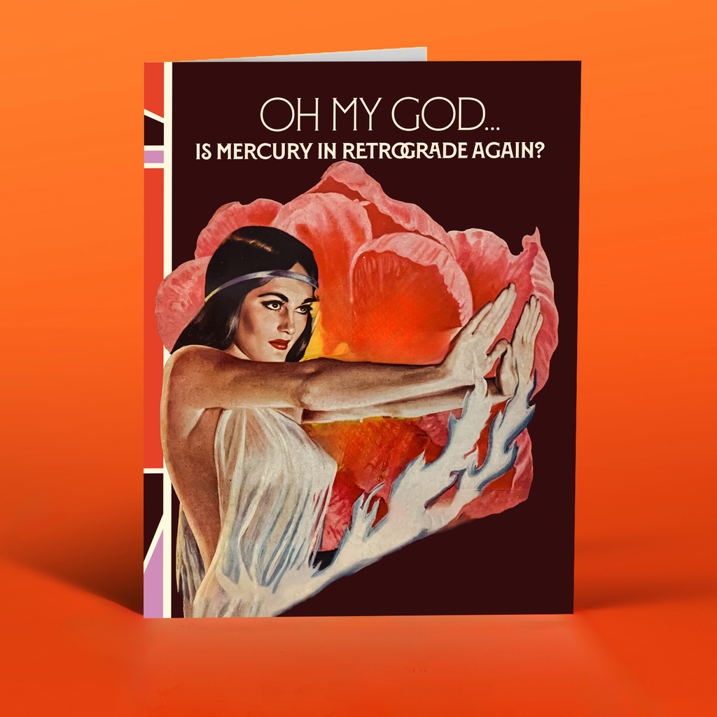 Mercury Retrograde Again Card