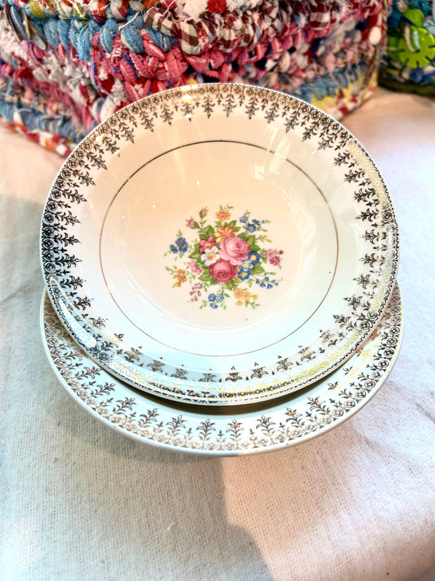 Vintage Floral Bowls