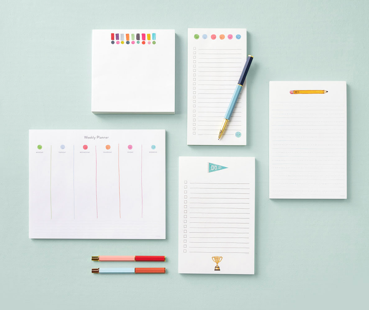 Milk and Bread Market List Notepad