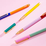 Colorblock Cap Pen: Set of 4