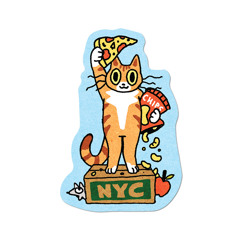 New York Kitty Sticker