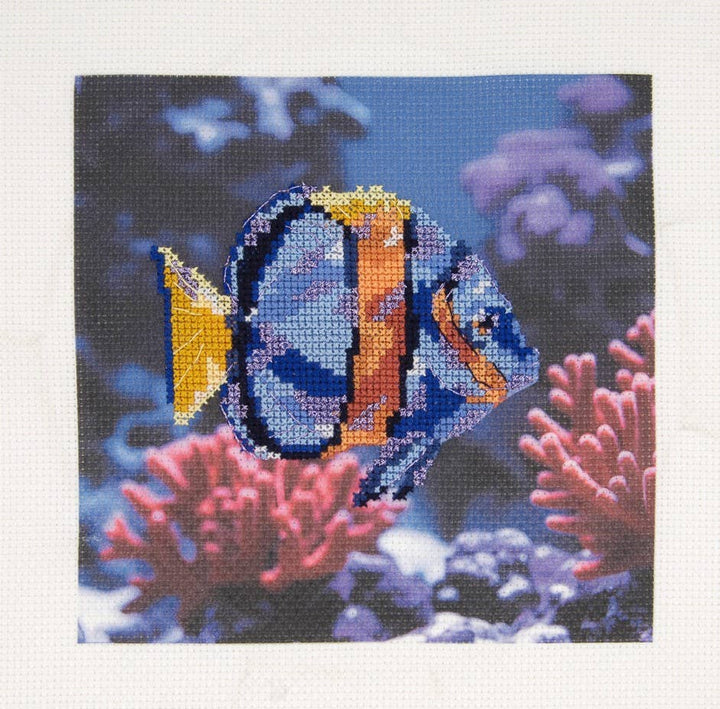 Sealife Scenery Fish Cross Stitch