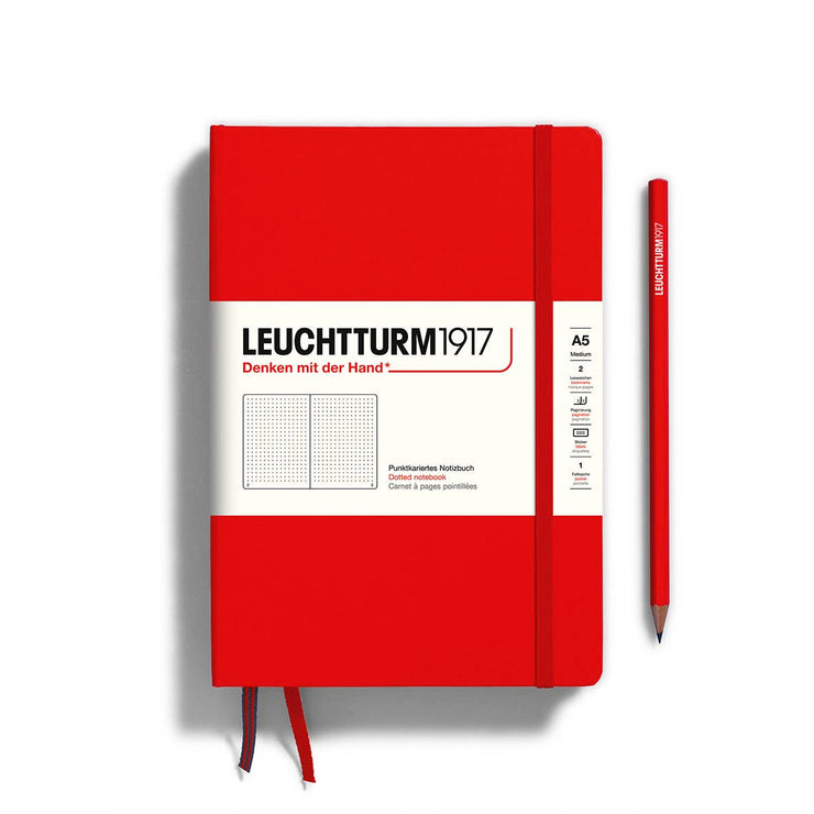 Notebooks - Medium (A5): Ruled / Hardcover / Port red