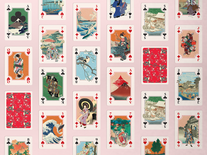 Playing Cards Japanese Prints by Mon Petit Art