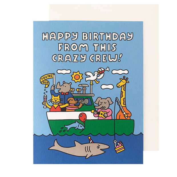 Crazy Crew Birthday Card