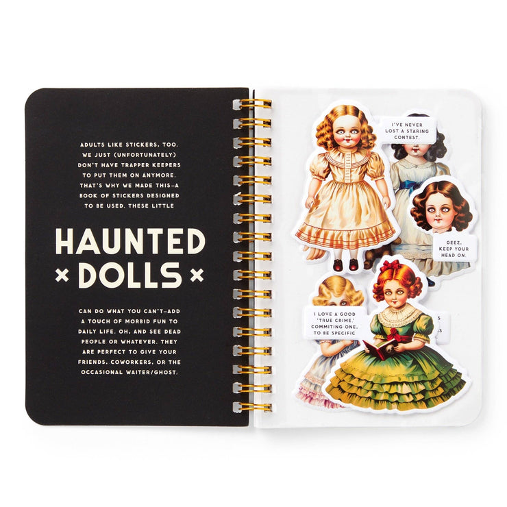 Brass Monkey Haunted Dolls Sticker Book