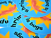 SHRIMPS IS BUGS Stickers - Set of 2