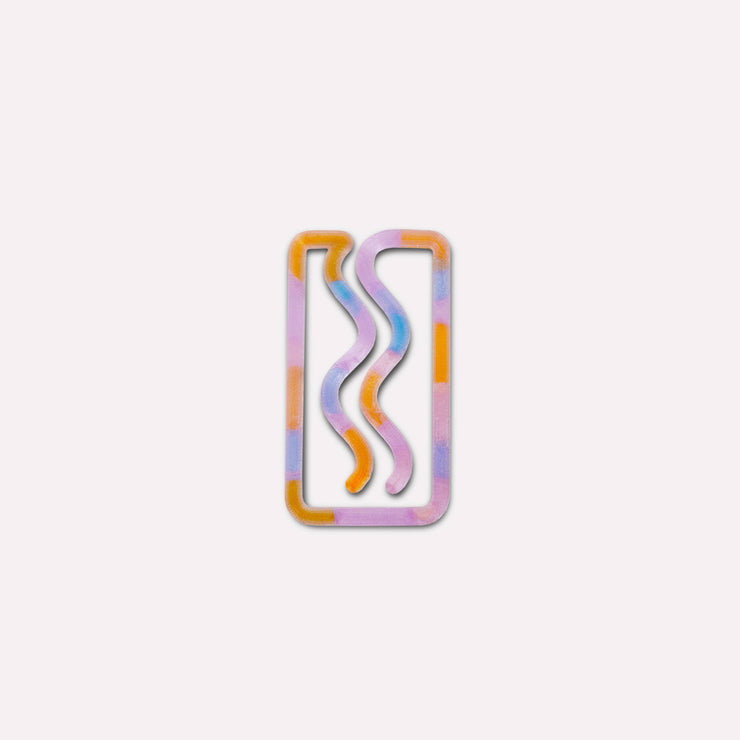 Mini Translucent Miami 3D Printed Bookmark: Multicolour