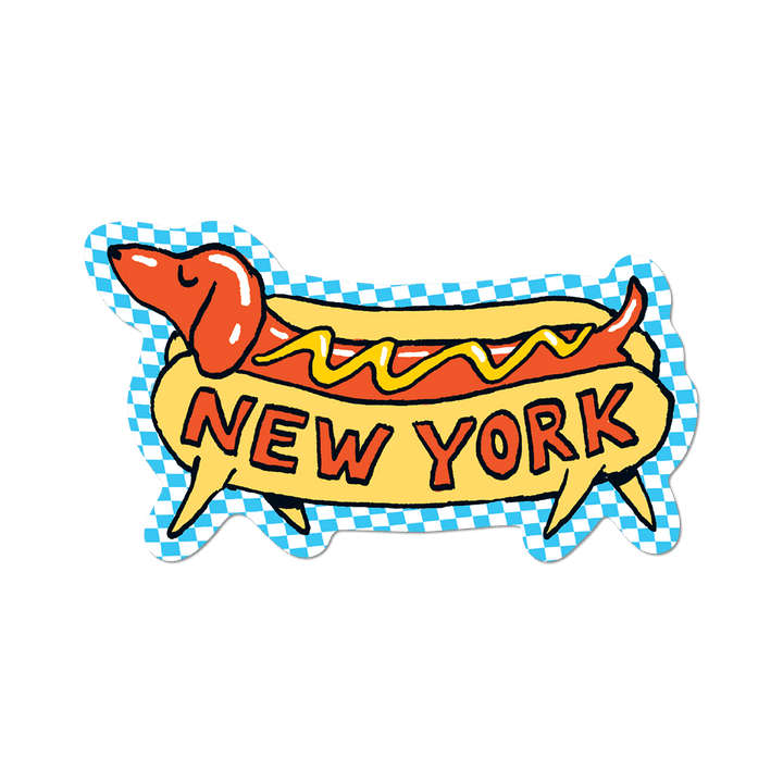 New York Weiner Dog by Apply - Die-Cut Sticker