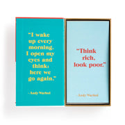Andy Warhol Philosophy Correspondence Cards