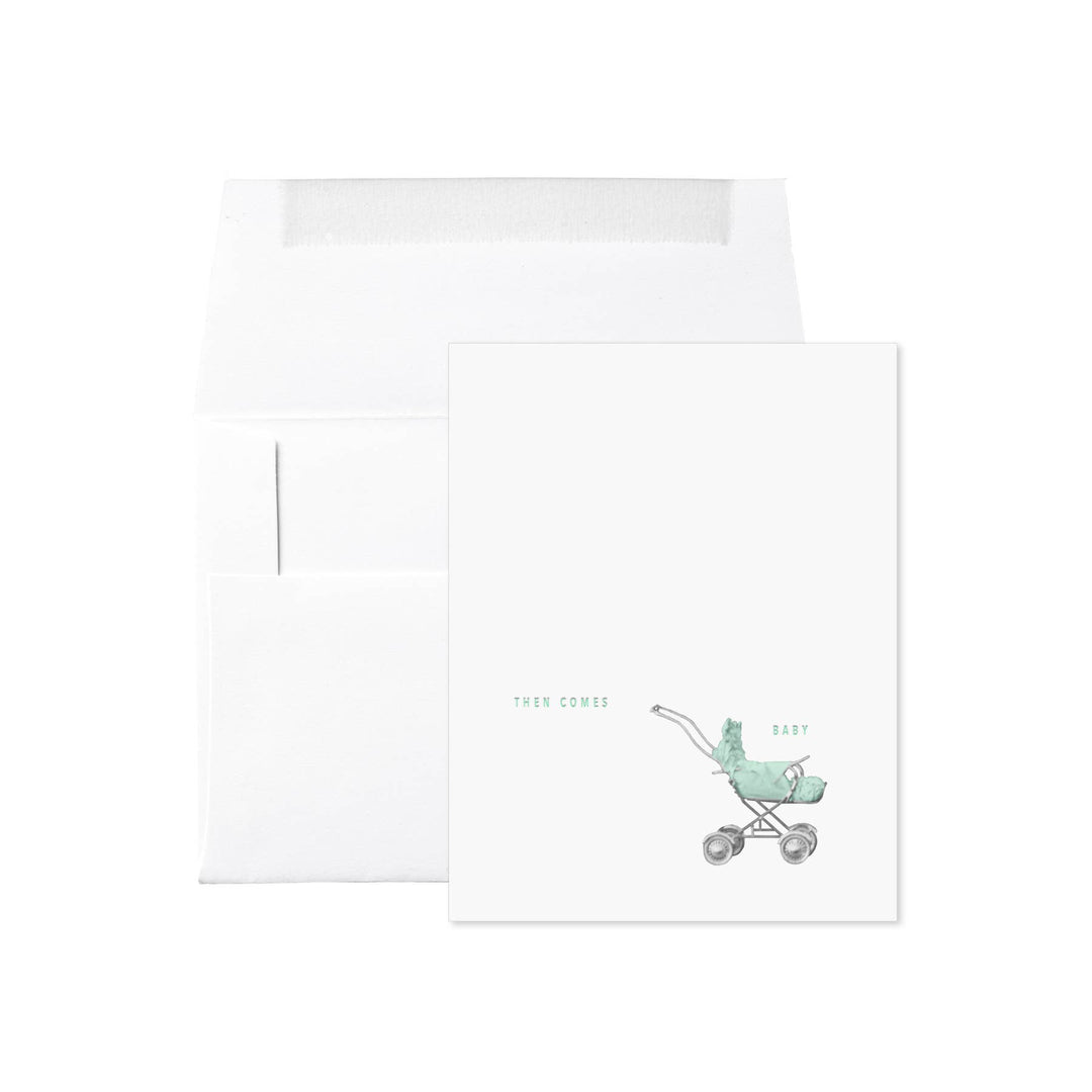 Stroller Then Comes Baby Card