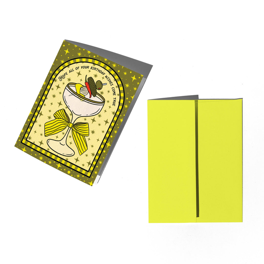Extra Dirty Martini Birthday Card