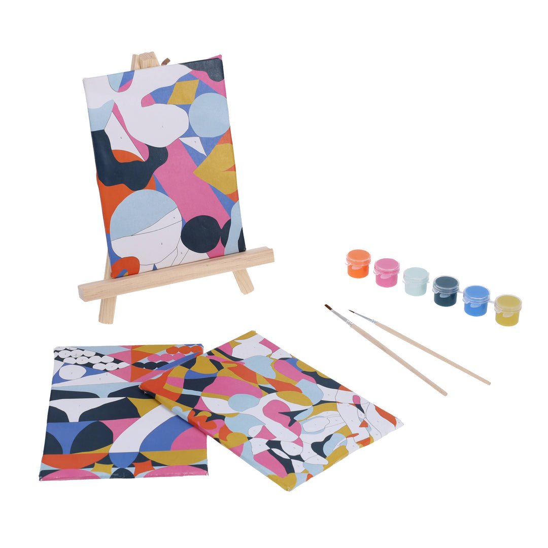 Mindful Crafts: Geometric Paint-by-Number Kit