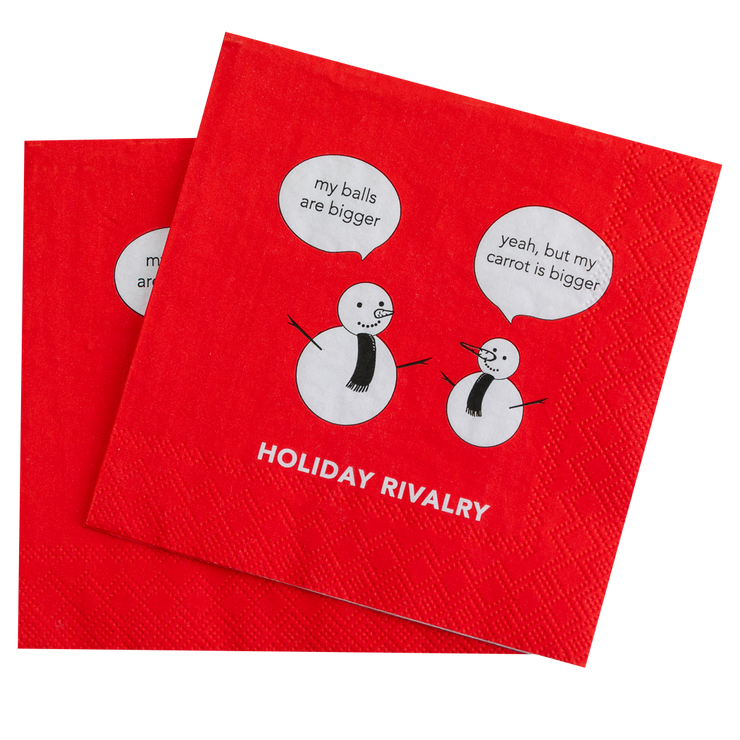 Holiday Rivalry - Holiday Cocktail Napkins