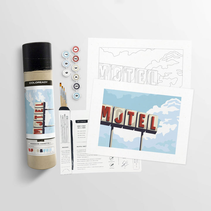 Roadside Vignette | Modern Paint By Numbers Kit