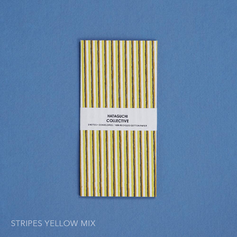 Large Envelope with Notecard Set: SHIMA-MARU GREY x GOLD