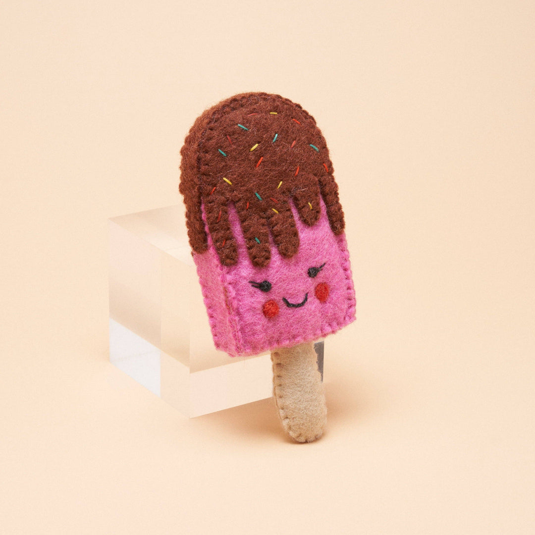 Pink Popsicle Squeaker Toy