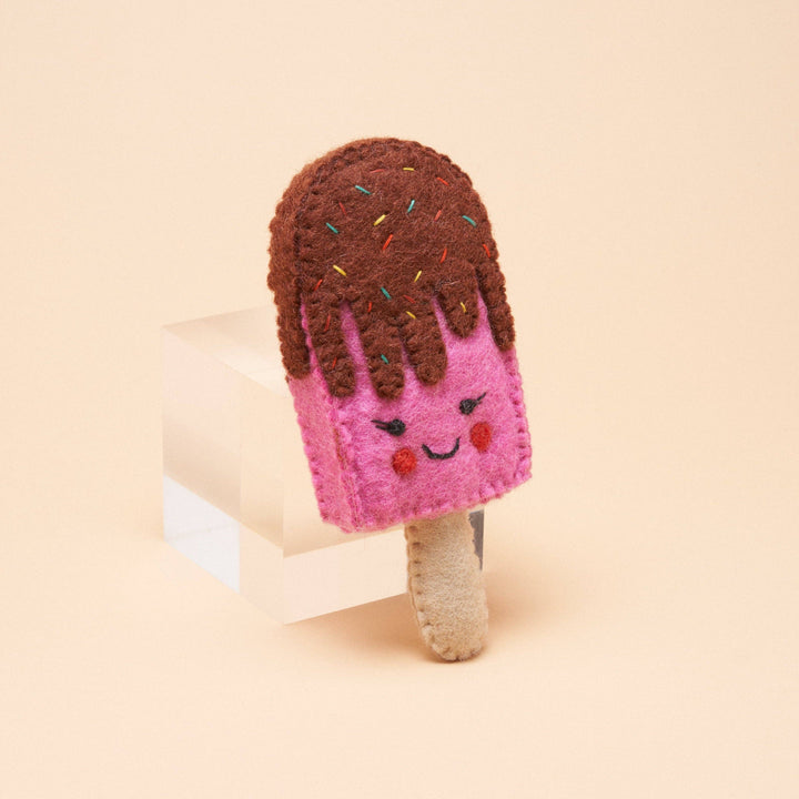 Pink Popsicle Squeaker Toy