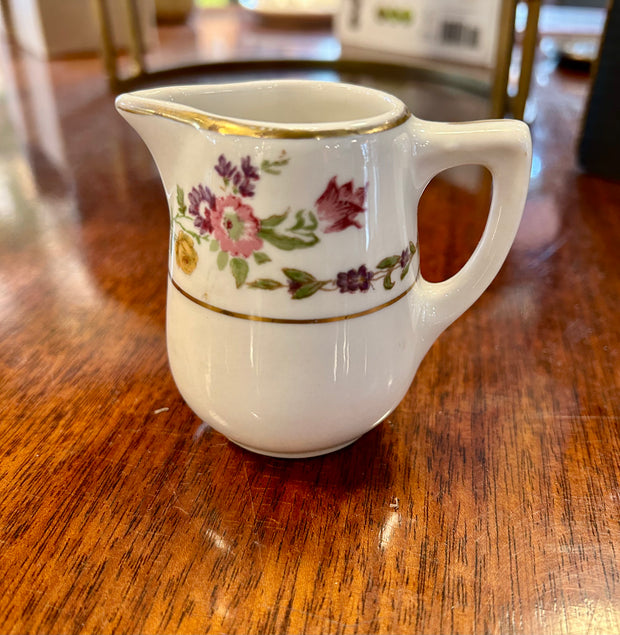 Floral Porcelain Creamer Dish