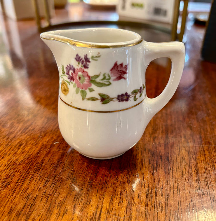 Floral Porcelain Creamer Dish
