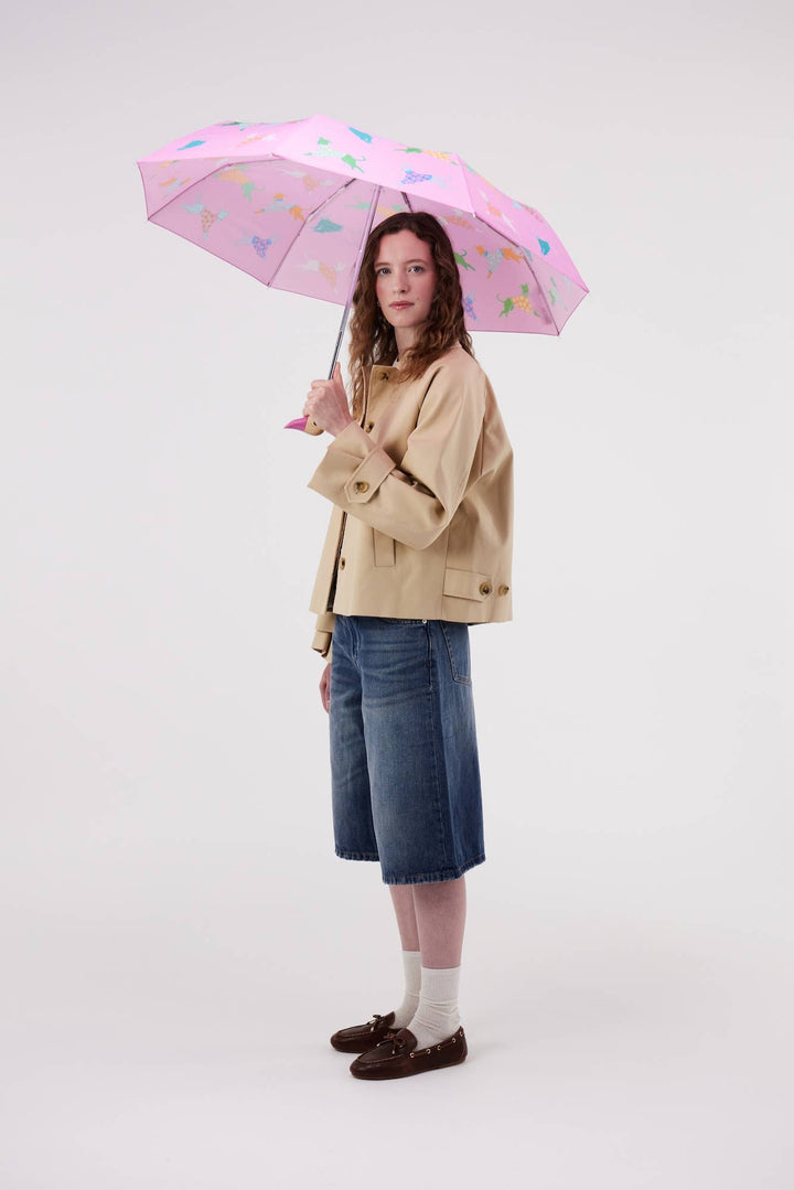 Dogs in Pink Whippet Duckhead Umbrella