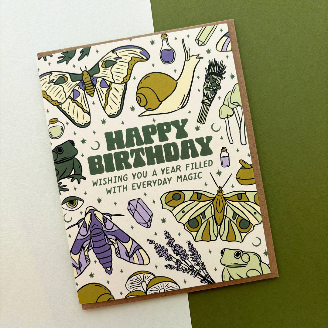 Everyday Magic Moth Birthday Card