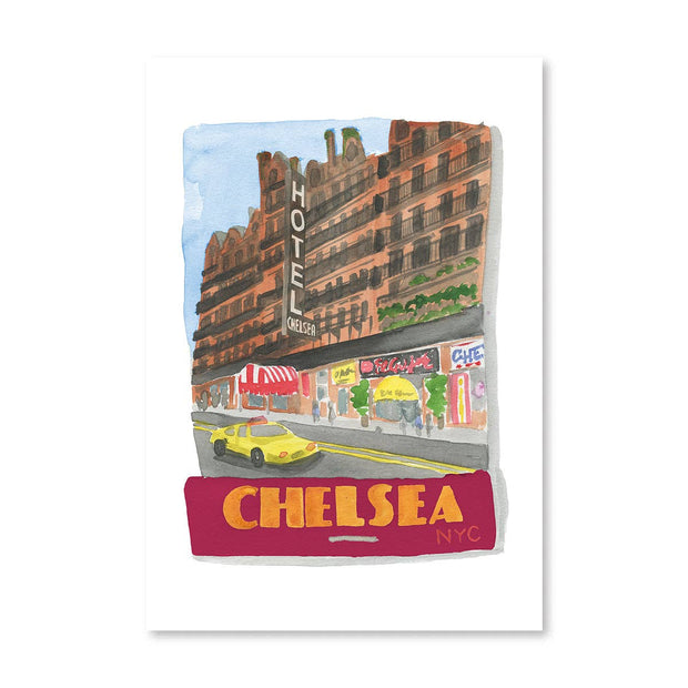 Chelsea NYC Matchbook: 5" x 7" PRINT ONLY