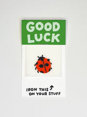 Good Luck Ladybug L'il Something Iron-On Card
