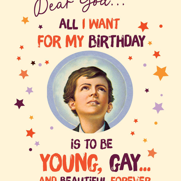 Young, Gay, and Beautiful Forever Card
