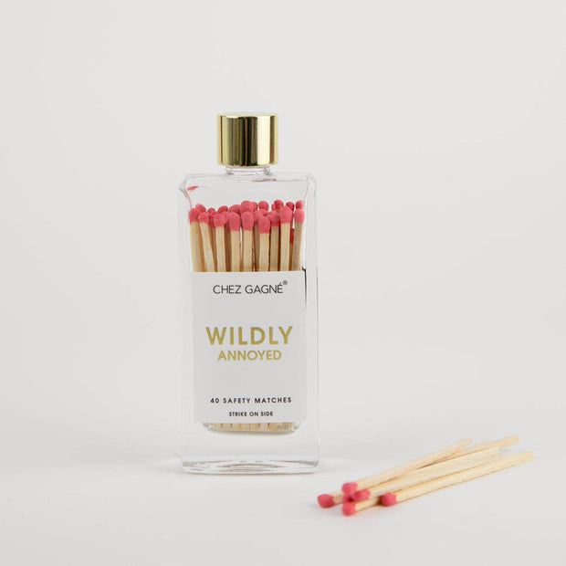 Wildly Annoyed - Glass Bottle Safety Matches