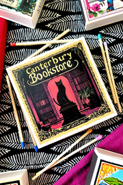 Canterbury Bookstore Black Cat Luxury Safety Match Box